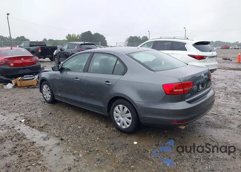 2015 Volkswagen Jetta 2.0L S z USA, uszkodzony, nr VIN 3VW2K7AJ2FM298458